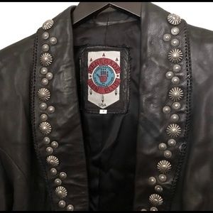 Ren Ellis vintage leather jacket size 8